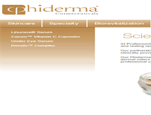 Tablet Screenshot of phiderma.com